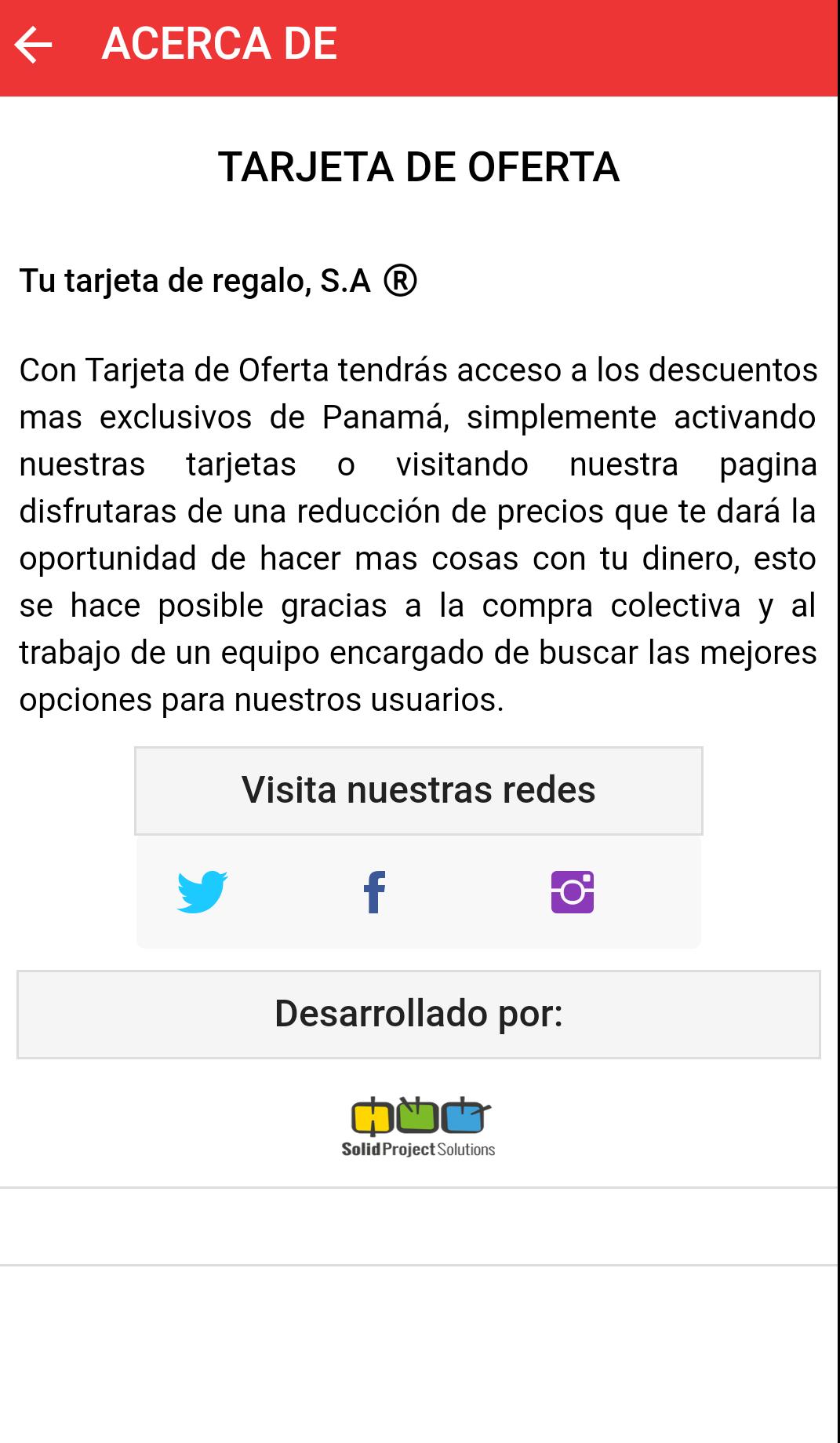 Tarjeta De Oferta APK pour Android Télécharger