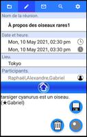 Compte rendu de réunion tarsiger cyanurus. Affiche