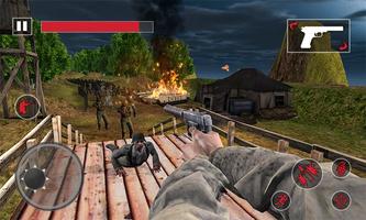 guerre mondiale 2 zombie survival: WW2 fps jeu tir capture d'écran 1