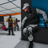 Anti-Terroristischer Gegenangriff SWAT Polizei 3D Zeichen