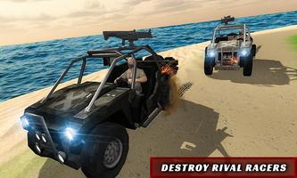 شاطئ بوجي سيارة الموت متسابق: أقصى سباق حرب الملصق