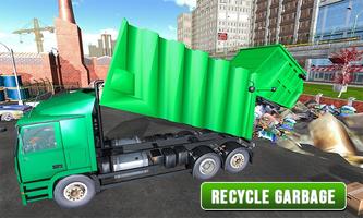 City Garbage Truck 2018: Road Cleaner Sweeper Game ảnh chụp màn hình 3