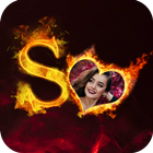 Flame & Fire Text Photo Frame icon