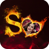 Flame & Fire Text Photo Frame icon