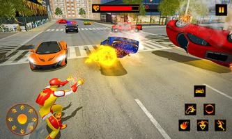 Flame Hero Flying Superhero City Rescue Mission 截图 1