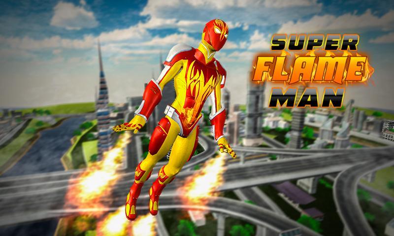 Flame Hero Flying Superhero City Rescue Mission ảnh chụp màn hình 6.