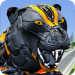 Tiger Transform Roboter Held Stadt Rettung Mission