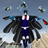 M. gravitation volant super-héros 3D icône