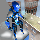 süper kahraman don adam şehir kurtarma 3D simgesi