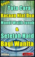 Niat Doa Mandi Wajib Junub Dan Setelah Haid poster