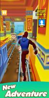 Spider Hero Man Endless Subway Poster