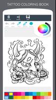 Cool Tattoo Coloring Book Poster