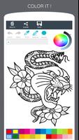 Cool Tattoo Coloring Book captura de pantalla 2
