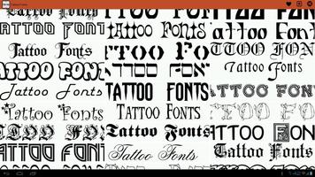 Tattoo Fonts اسکرین شاٹ 2