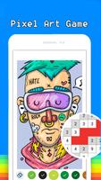 Tattoo Pixel Adult Coloring syot layar 1