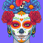 Tattoo Coloring Pixel Art Adult Color By Number icône