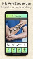 برنامه‌نما Tattoo Sticker Photo Editor عکس از صفحه