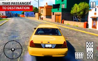 Taxi passenger driving Sim Plakat