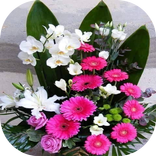 The beautiful bouquets of roses