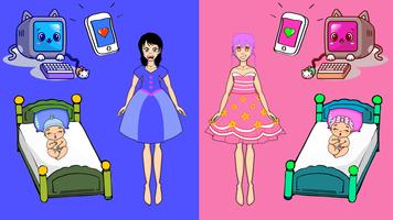 Chibi Dolls:Girl Dress Up Game Affiche