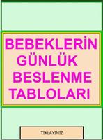 BEBEK VE ÇOCUK GÜNLÜK BESLENME poster