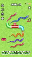 Tangled Snakes Sort Puzzle скриншот 2