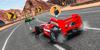 Formula Car Racing Car Games Affiche