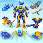 Iron Hero : Animal Robot Games icône