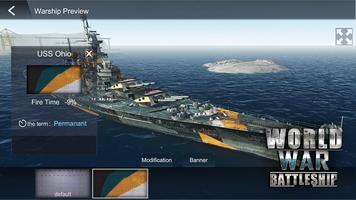 World War Battleship- Agression Marin Jeu de tir capture d'écran 1