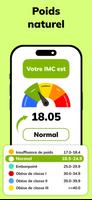 Calcul IMC Poids Idéal & BMR capture d'écran 2