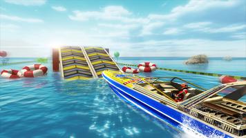 Boat Stunts Racing-Water Games capture d'écran 1