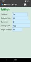 Mileage Calculator 2 স্ক্রিনশট 1