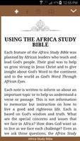 Africa Study Bible poster