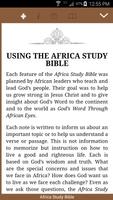 Africa Study Bible पोस्टर