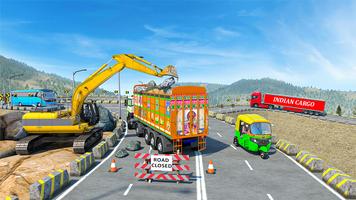 Indisches Cargo-Truck-Spiel Plakat