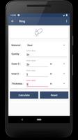 Metal shape weight calculator Screenshot 1