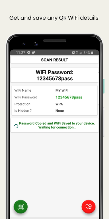 WiFi QrCode Password scanner screenshot 2