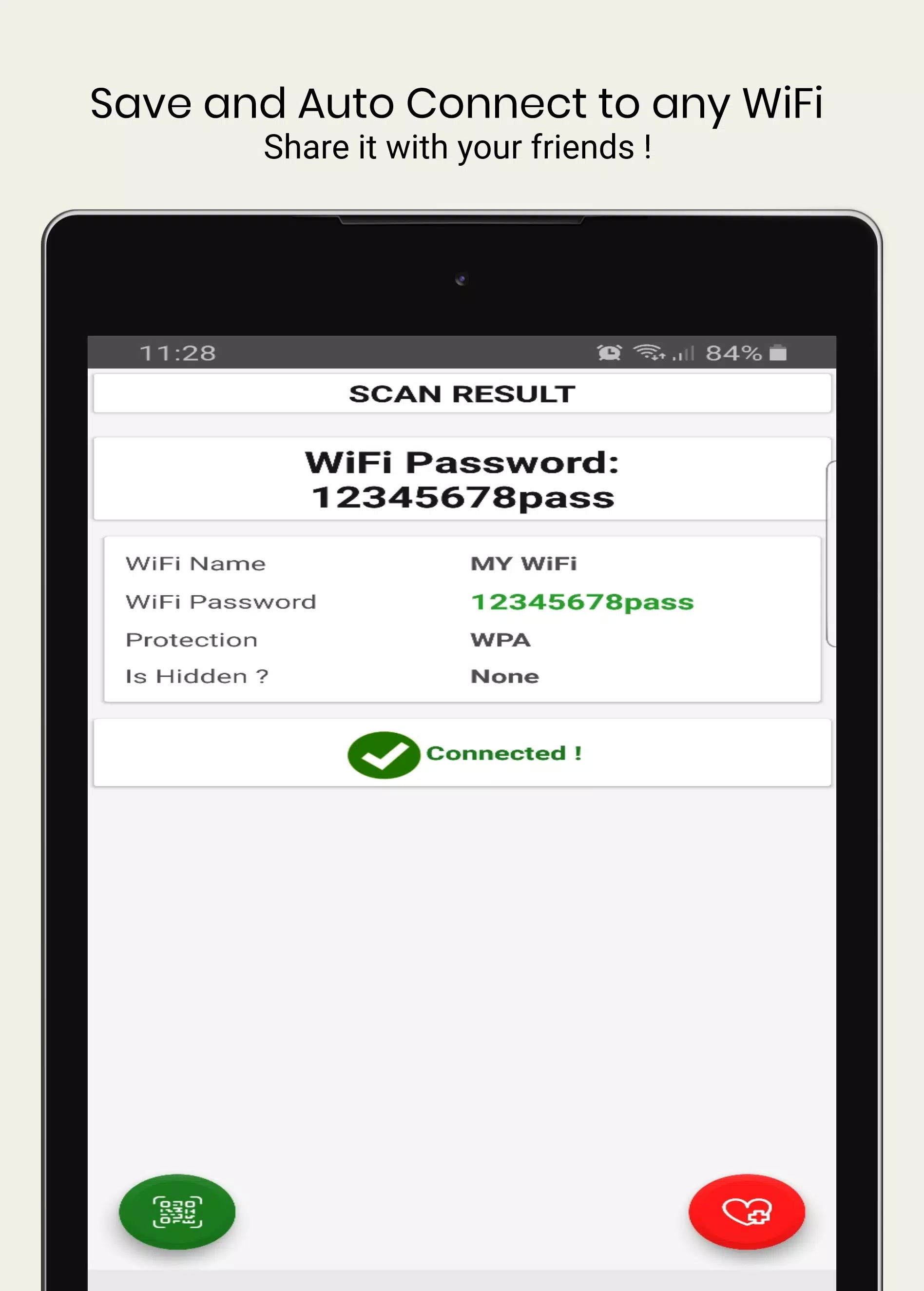 WiFi QrCode Password scanner APK pour Android Télécharger