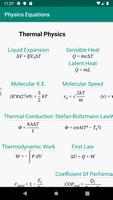 Physics Equations Affiche