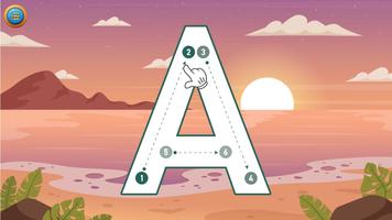 Letter Tracing game for Kids Ekran Görüntüsü 1