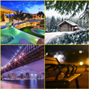 Bench, Bridge, Cabin, Resort Wallpapers APK