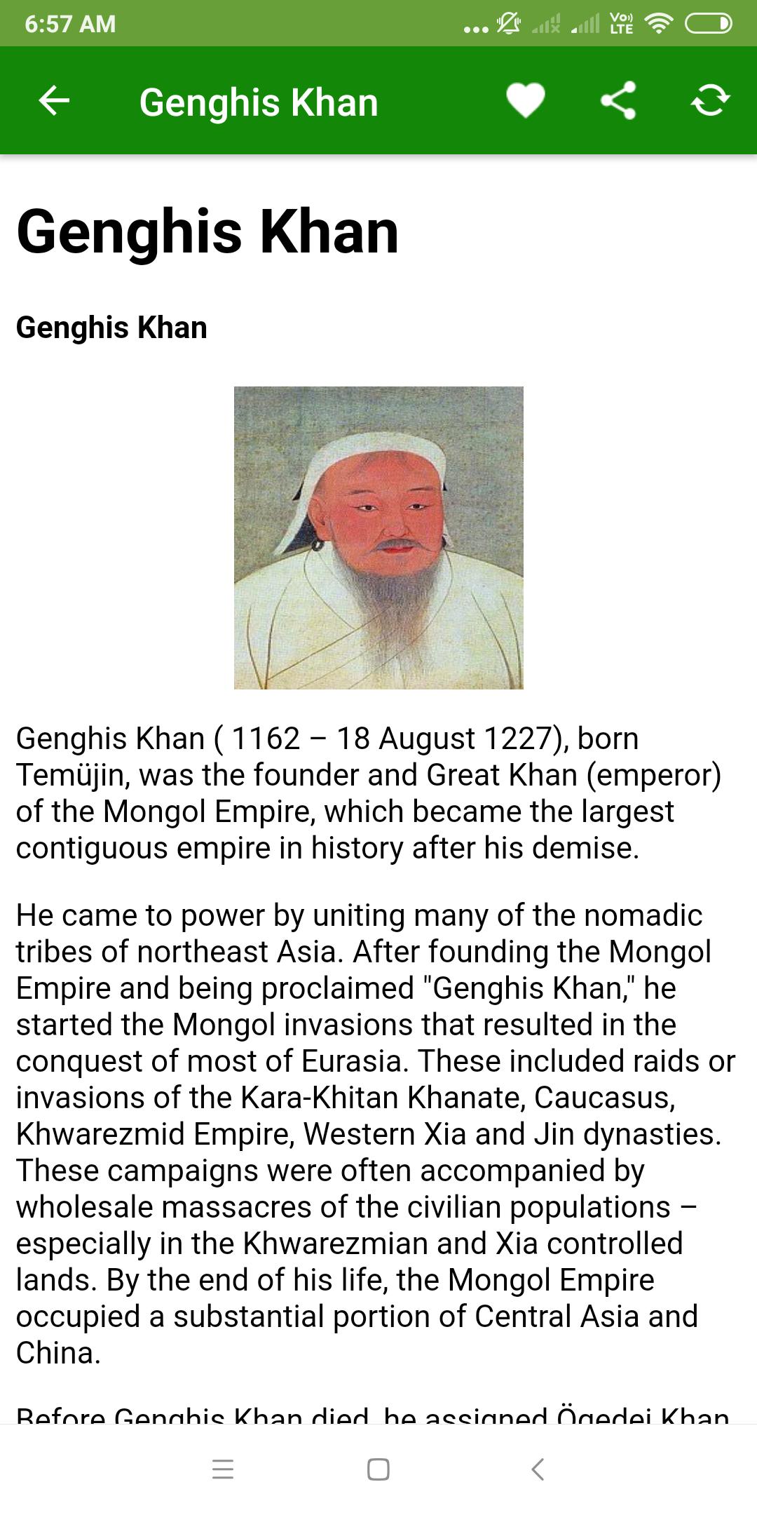 Biography of Genghis Khan for Android - APK Download