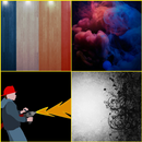 Black, Fire, Smoke, Wood Wallp APK
