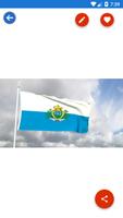 San Marino Flag Wallpaper: Fla captura de pantalla 3