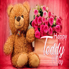 Happy Teddy Day:Greeting, Photo Frames, GIF Quotes ícone