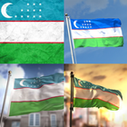 Uzbekistan Flag Wallpaper: Fla-icoon