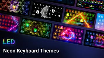 Neon LED Keyboard: RGB & Emoji โปสเตอร์