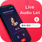 Live audio chat - phone call Zeichen