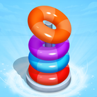 Hoop Sort - Color Hoop Stack أيقونة