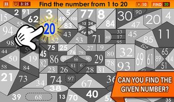 Find The Number 1 to 100 Cartaz